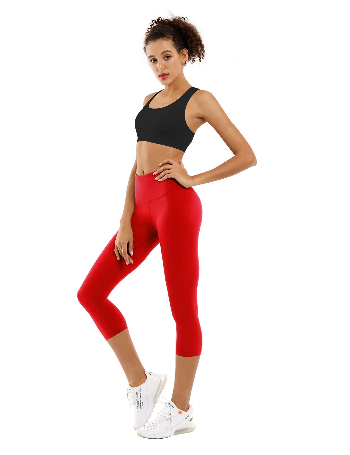 19 High Waist Crop Tight Capris scarlet_yogastudio