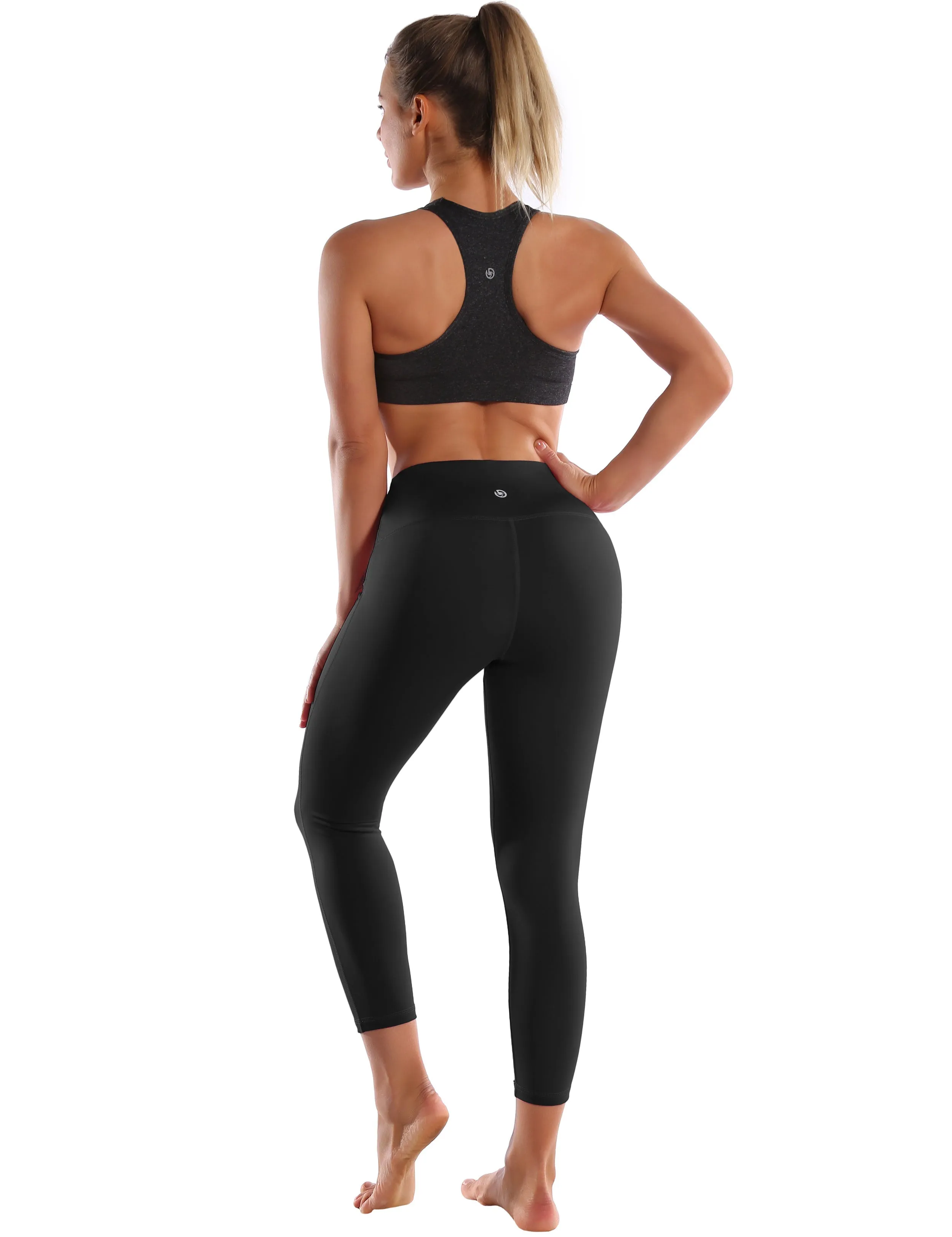 22 High Waist Side Line Capris black_yogastudio