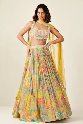 30Z289-RO Green Color lehenga Set