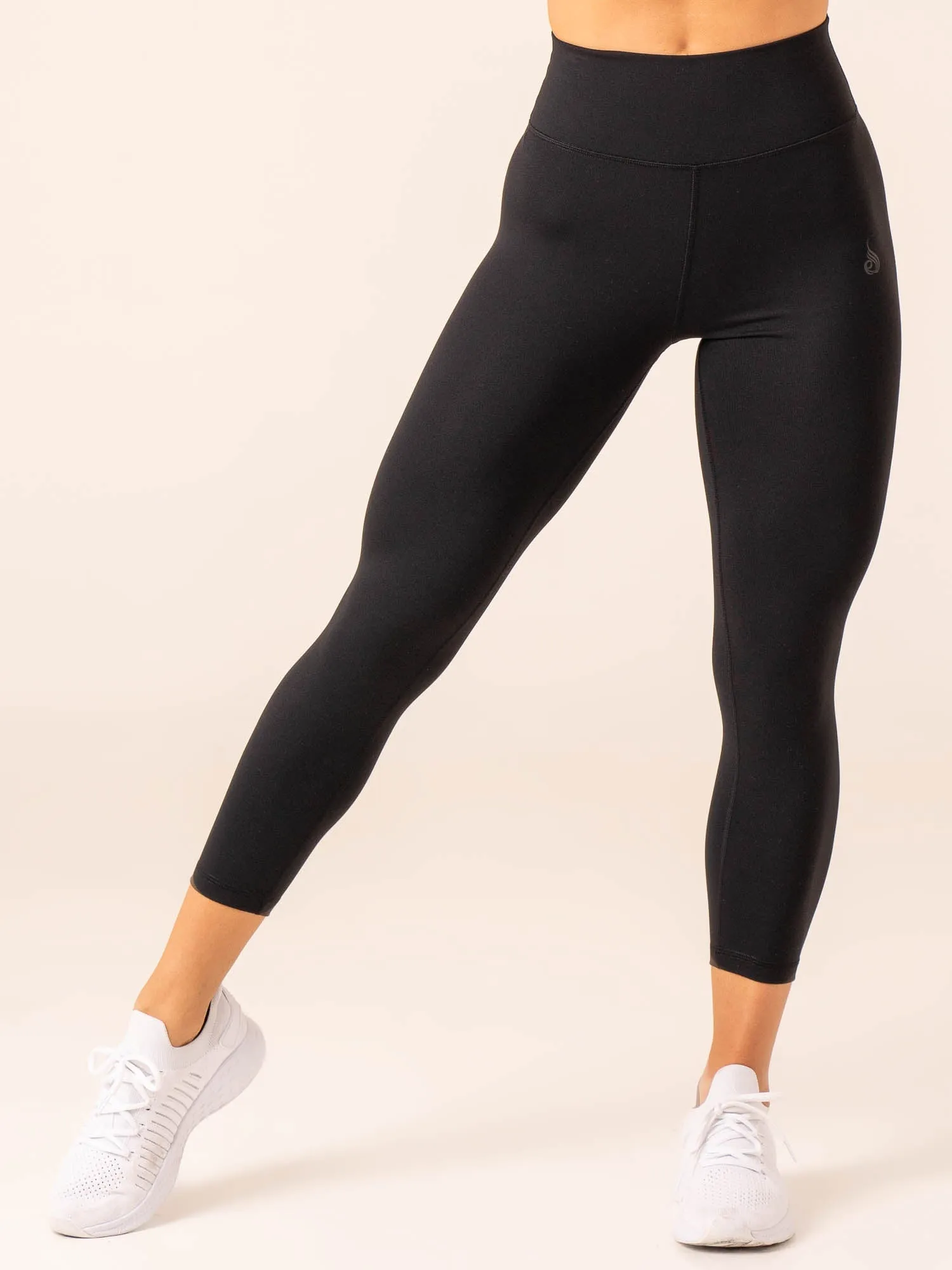 7/8 High Waisted Leggings - Black