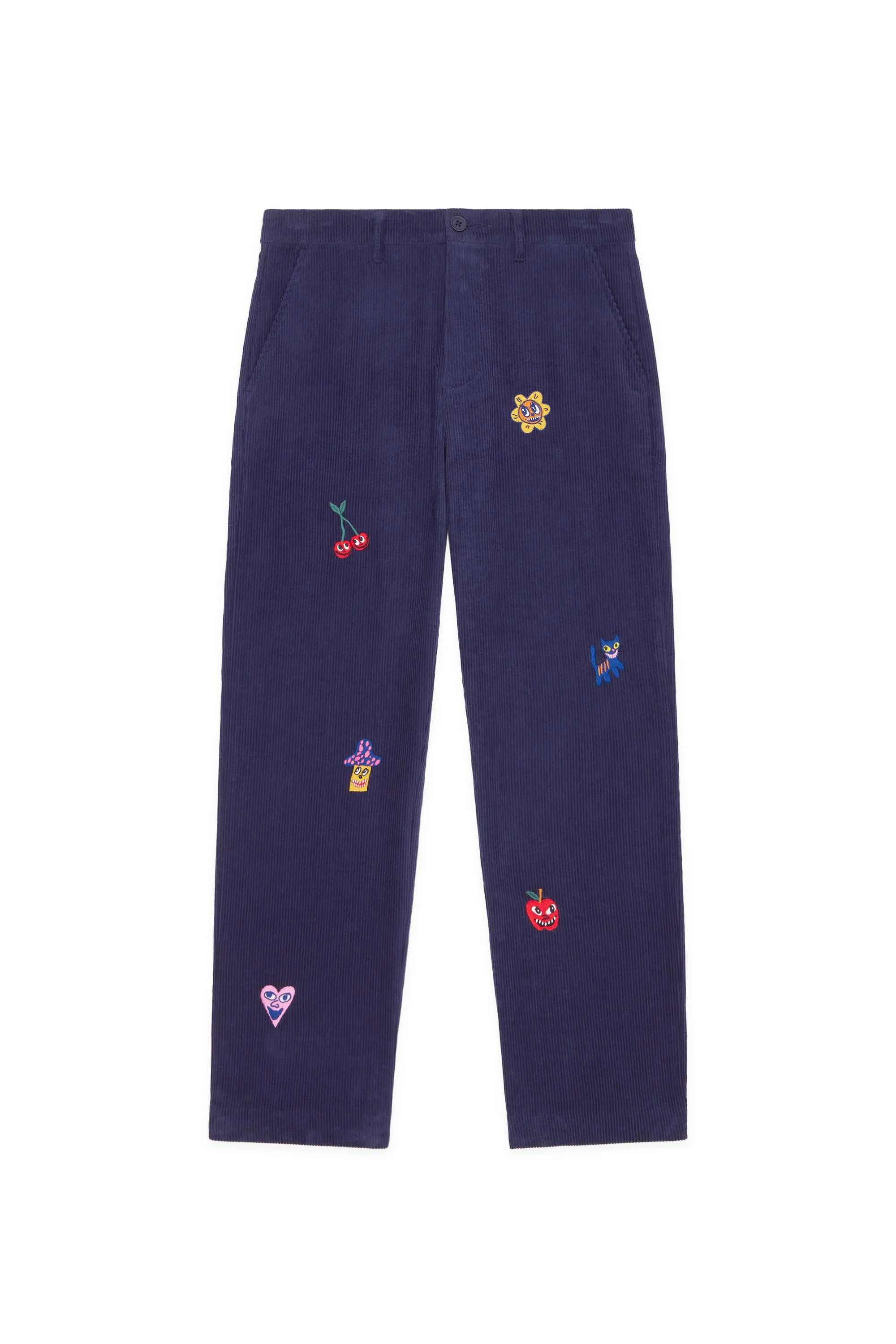 Applique Corduroy Pants