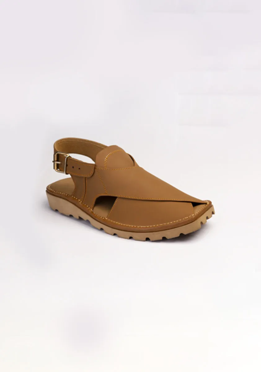 Basic Leather Mustard Peshaweri Chappal