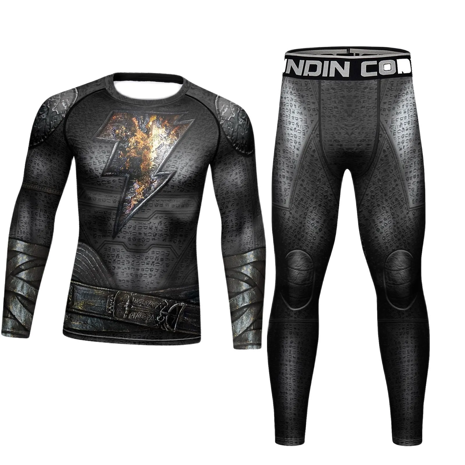 Black Adam Elite Compression Rashguard Set