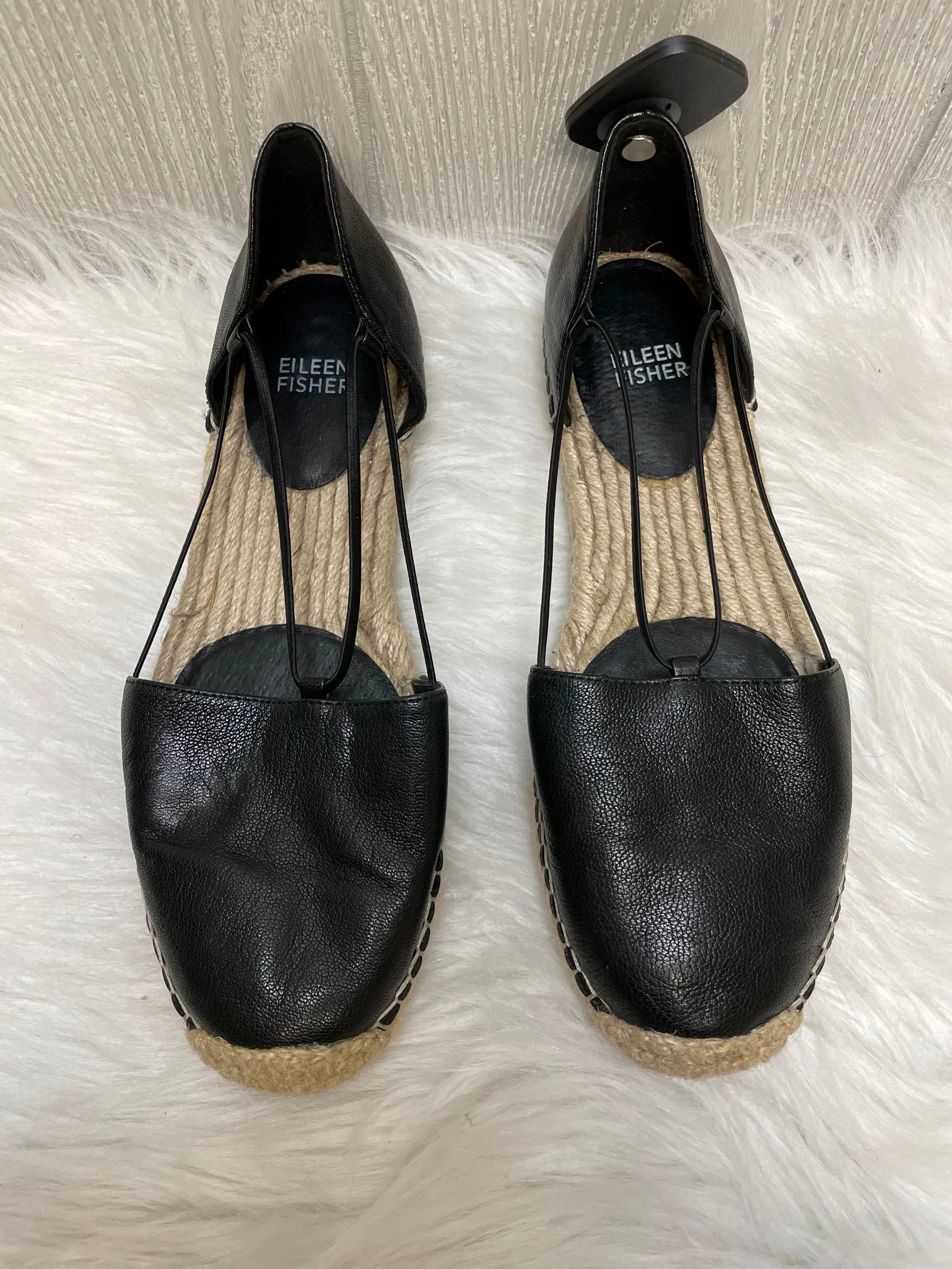 Black & Brown Shoes Flats Eileen Fisher, Size 8