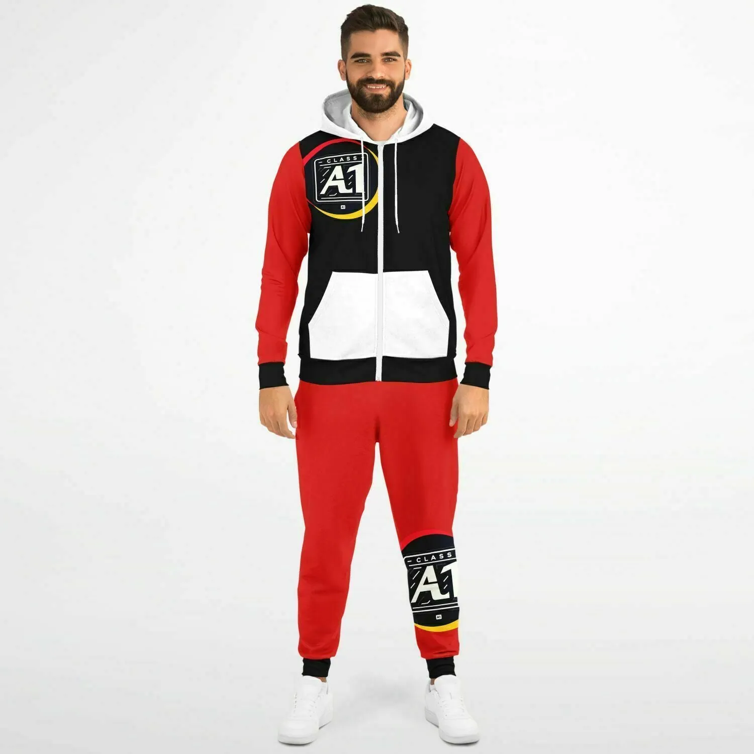 ClassA1 Fashion Ziphoodie & Jogger Outfit Set