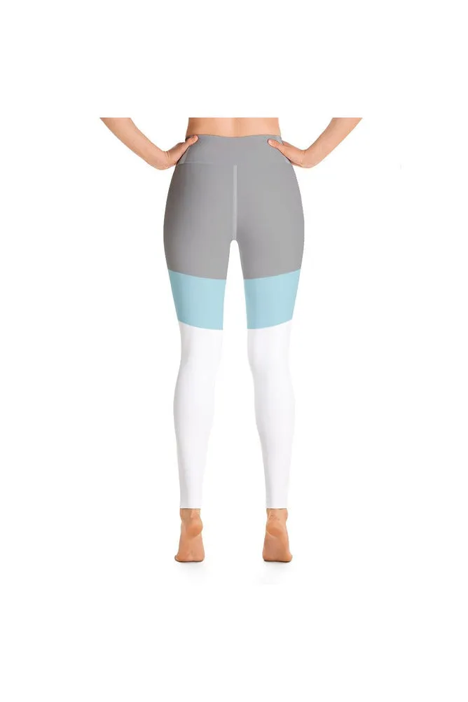 Clearwater Blue Accented Yoga Leggings