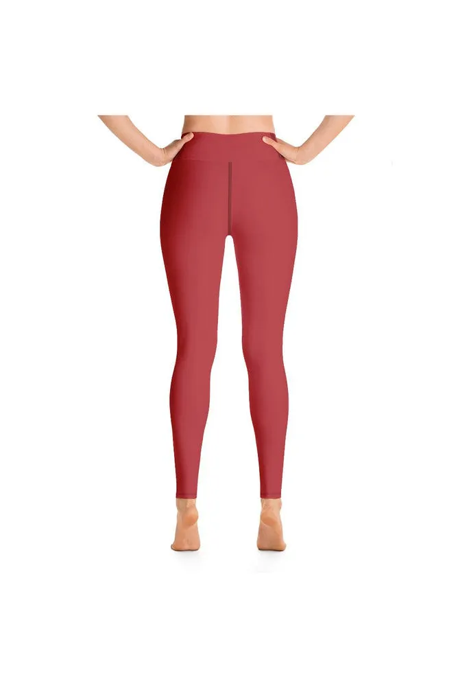 Coral Orange Yoga Leggings