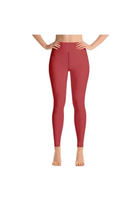 Coral Orange Yoga Leggings