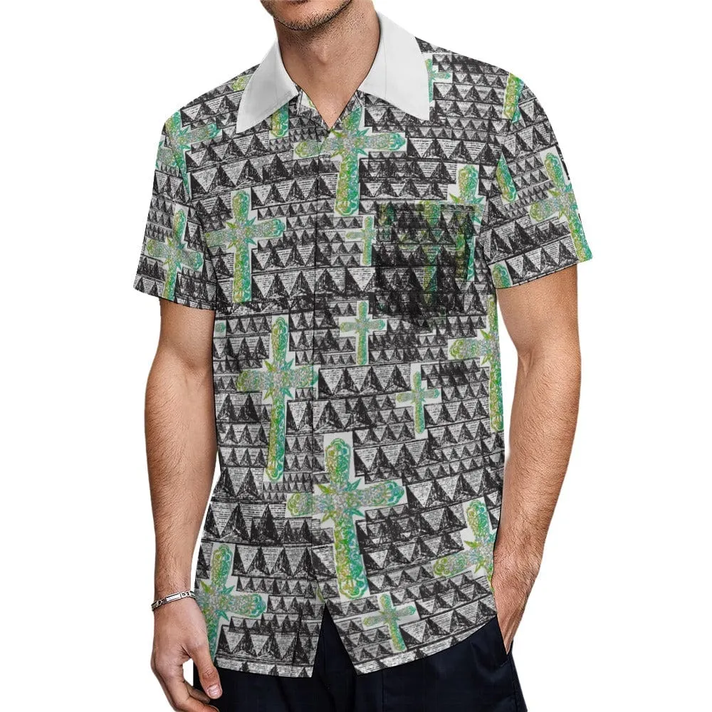 Cross Men's Button-Up Shirt