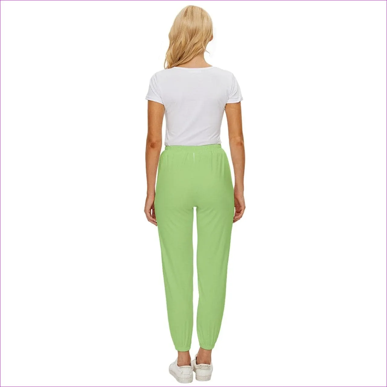 Deity Cropped Drawstring Pants - Green