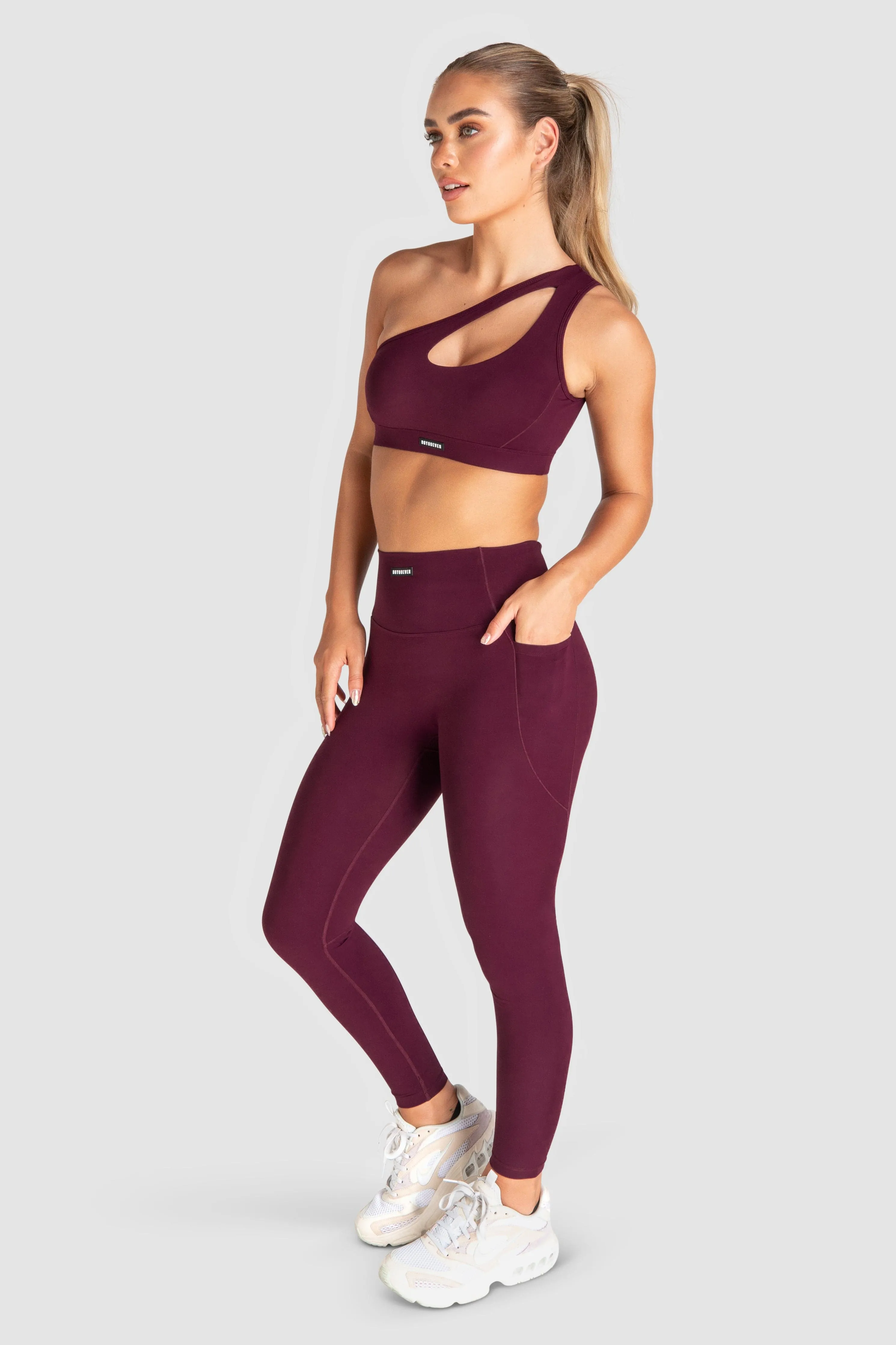 Desire Leggings - Wine Red