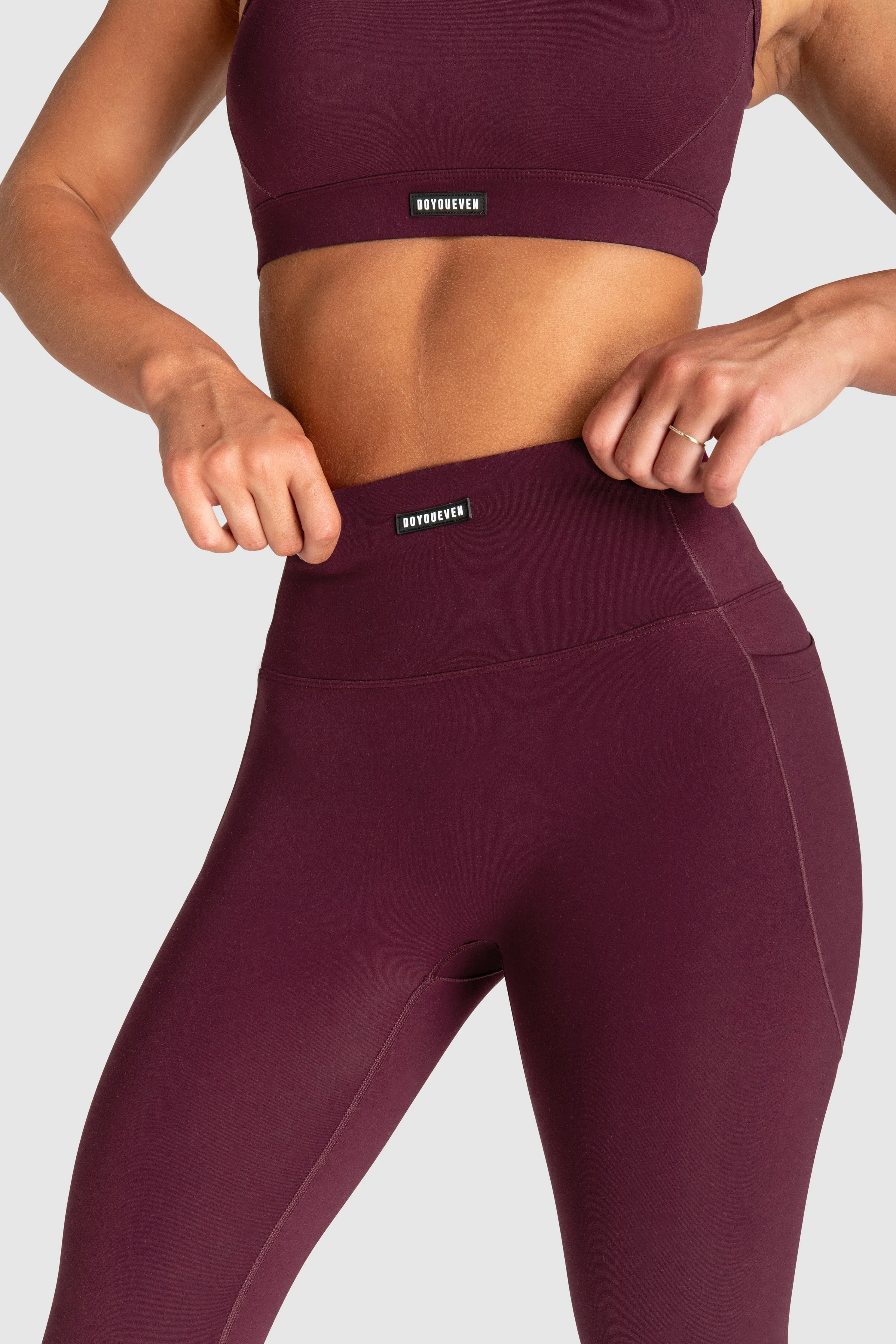 Desire Leggings - Wine Red