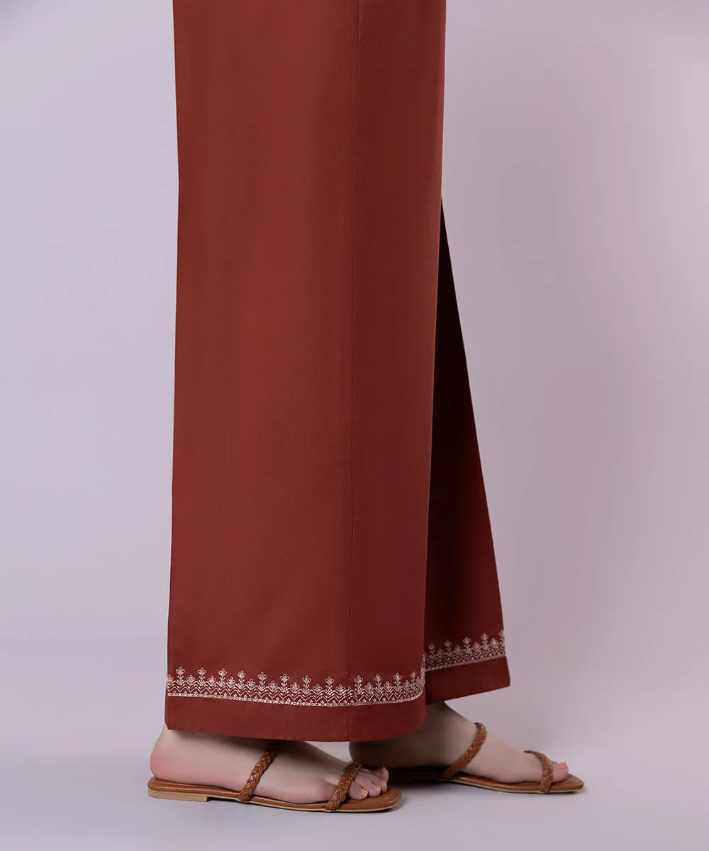 Embroidered Cambric Culottes