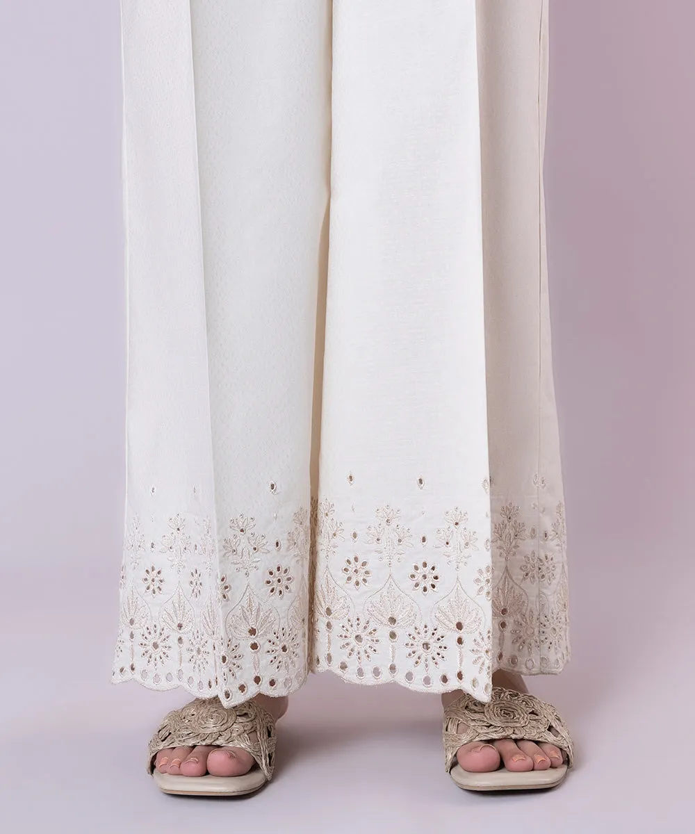 Embroidered Cotton Culottes