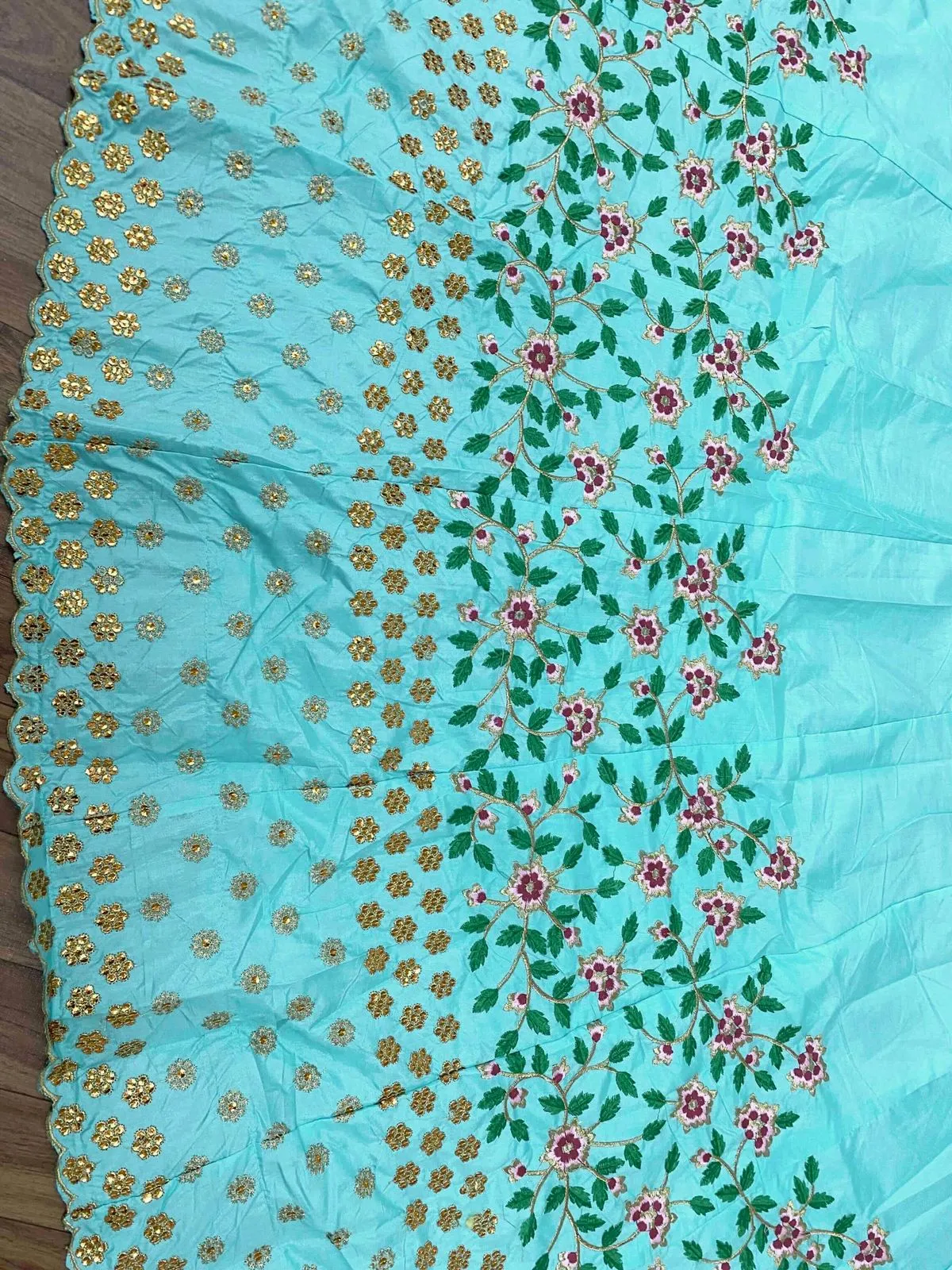 Fancy Sky Blue Colored Designer Lehenga Choli With Zari Work