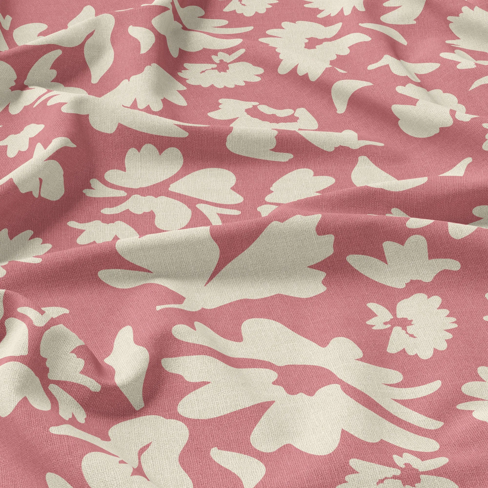 Floral Ecovero Rayon Fabric in Vivid