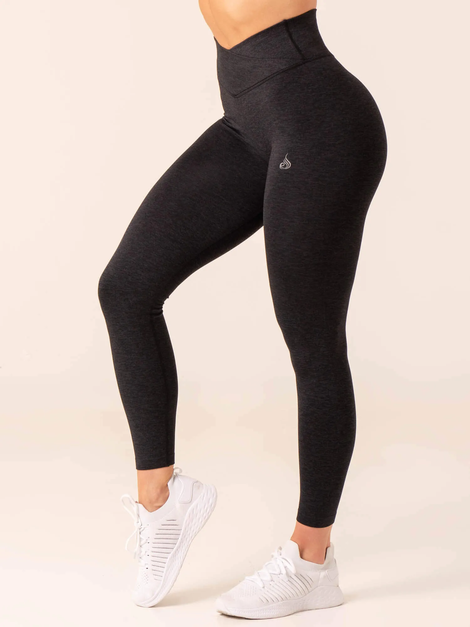 Focus Scrunch Seamless Leggings - Black Marl