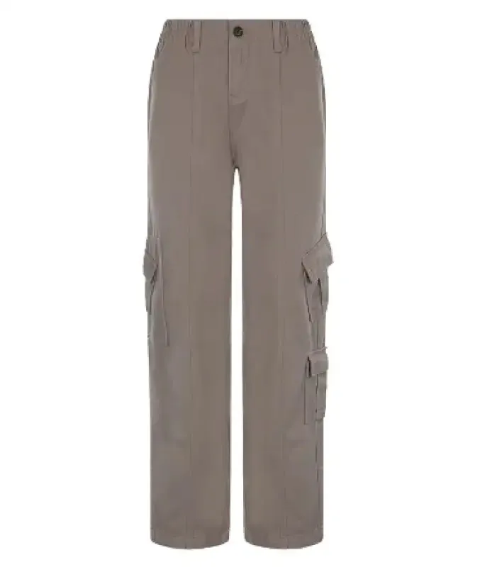 Get Ready to Rock in Our Cargo Solid Baggy Pants!