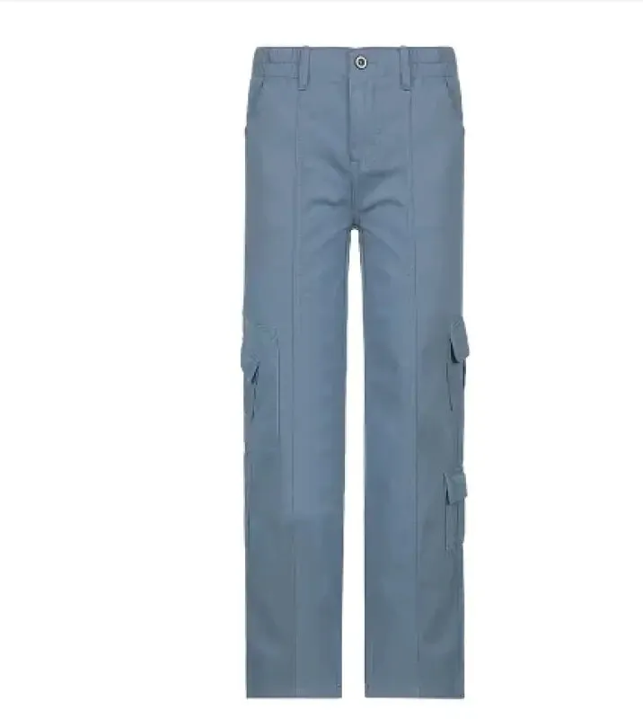 Get Ready to Rock in Our Cargo Solid Baggy Pants!