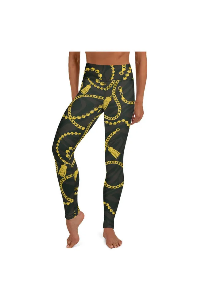 Gold Chain Yoga Leggings