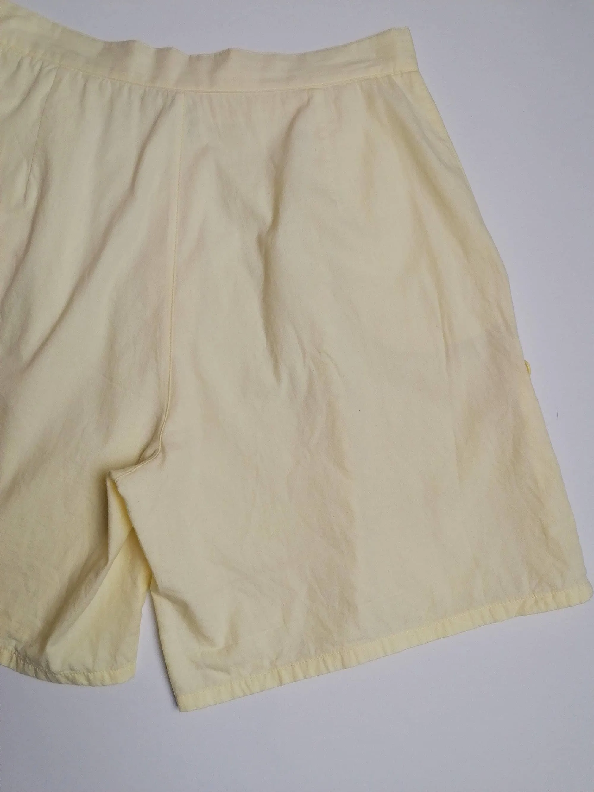 High Waist Retro Cotton Shorts - size XS-S / 40