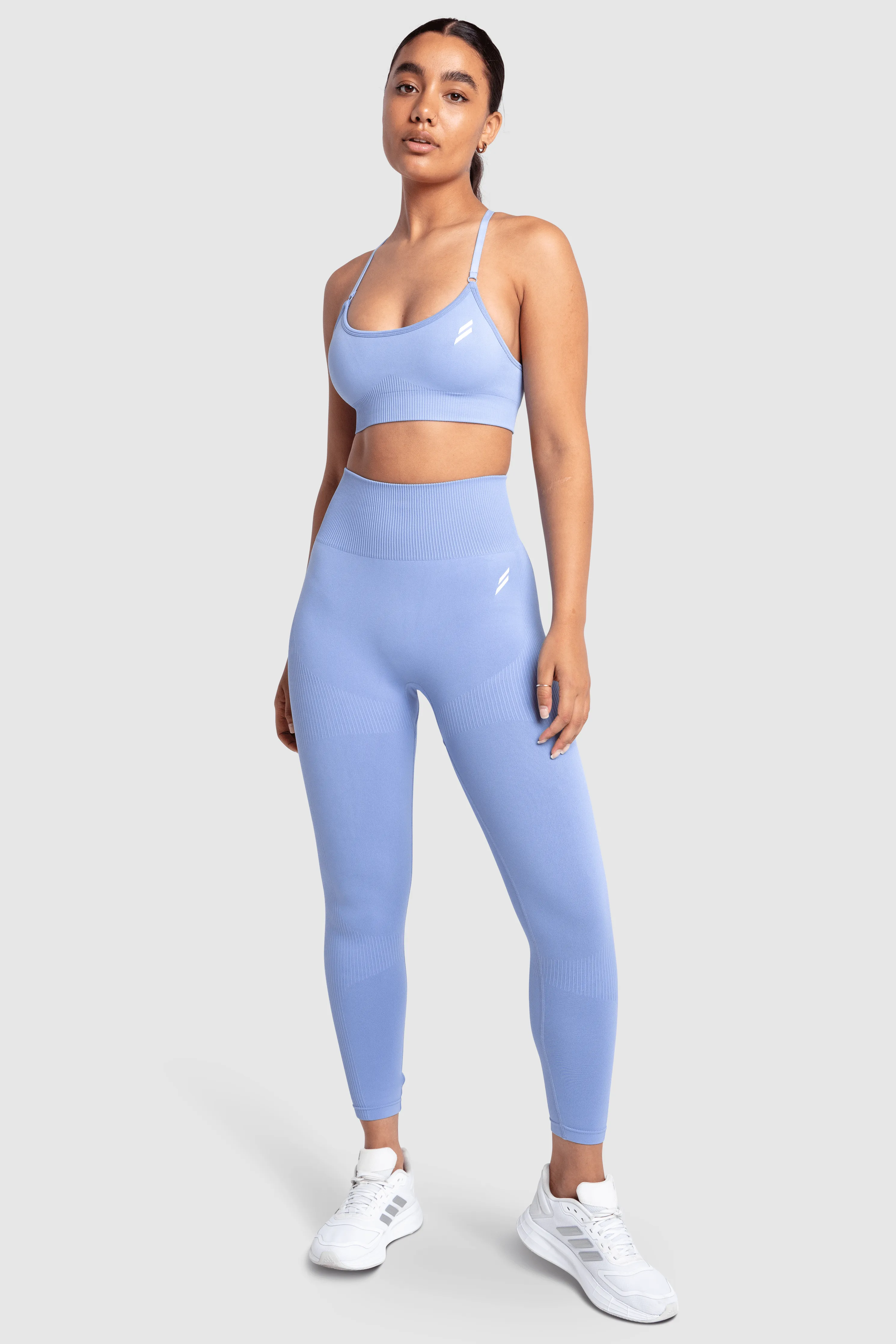 Impact Solid Leggings - Baby Blue