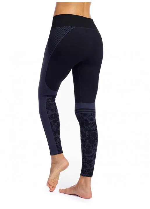 Nux Active Flower Legging Charcoal