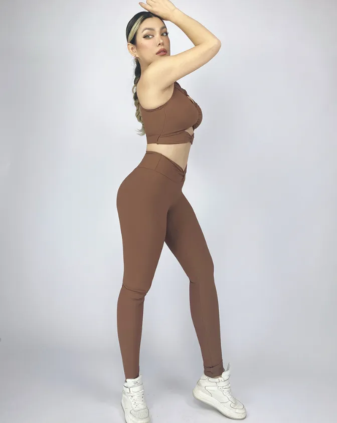 La Fitwear Legging First Meet Brown