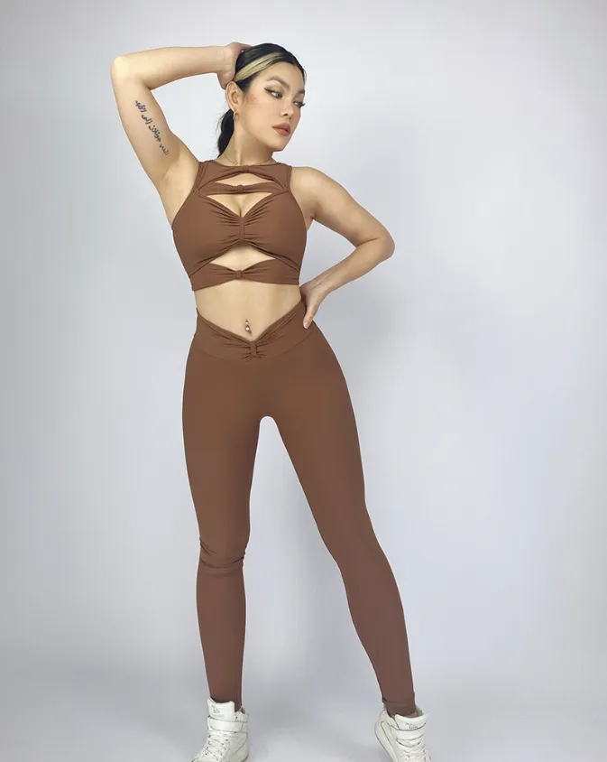 La Fitwear Legging First Meet Brown