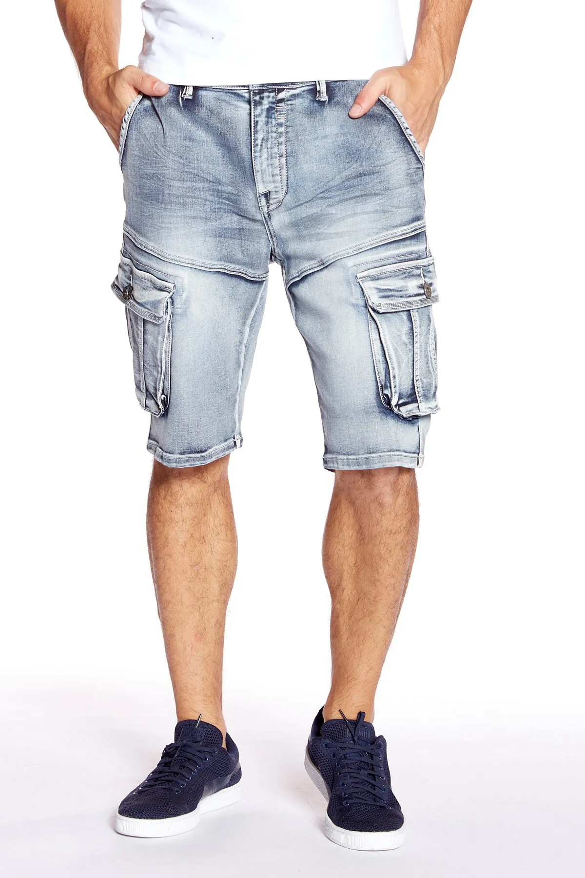 Men's Capri Shorts - Snow Wash