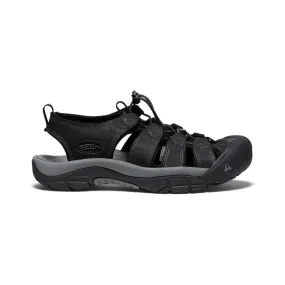 Men's Newport Leather Sandal  |  Black/Steel Grey