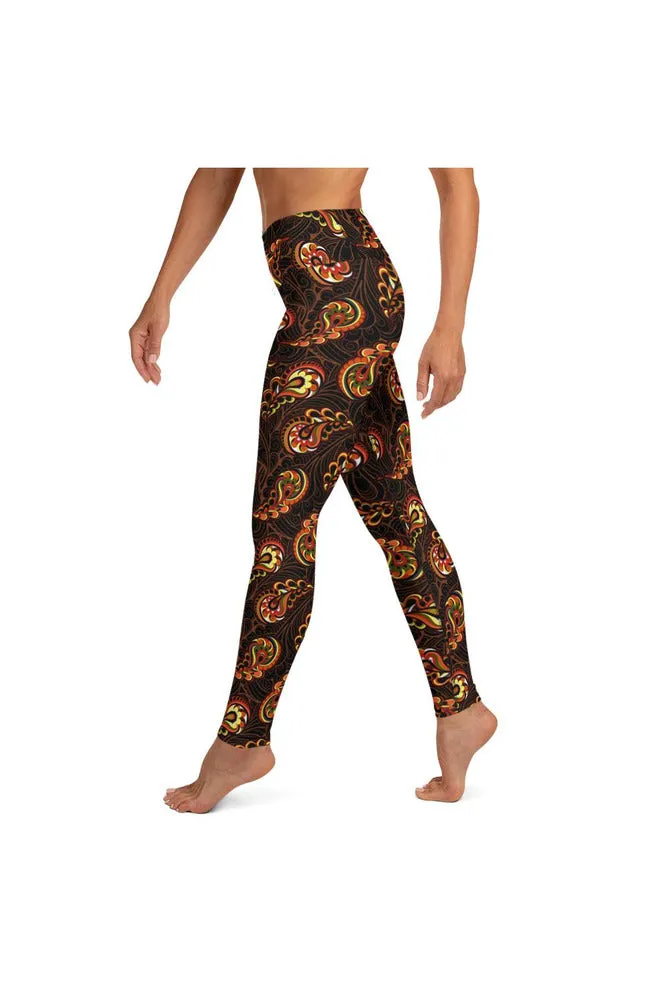 Paisley Spark Yoga Leggings