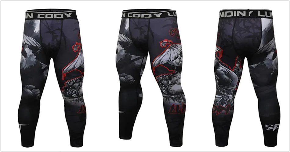 Panda 'Samurai' Compression Leggings Spats