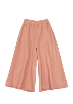 Pants linen pink