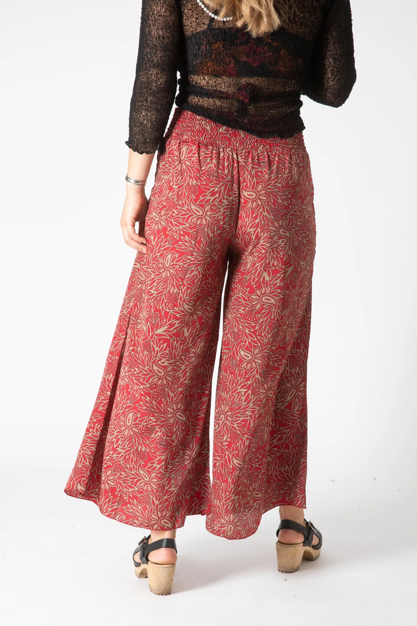 Paolo Sari Inspired Patterned Flare Pants