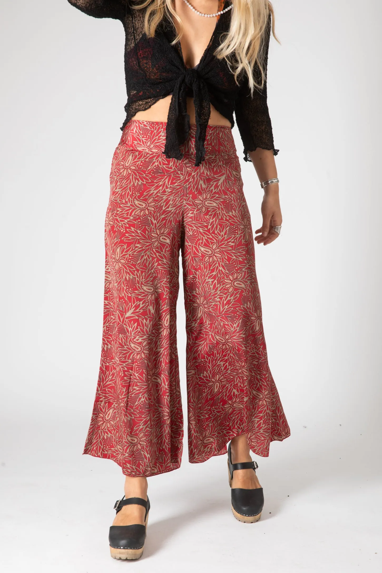 Paolo Sari Inspired Patterned Flare Pants