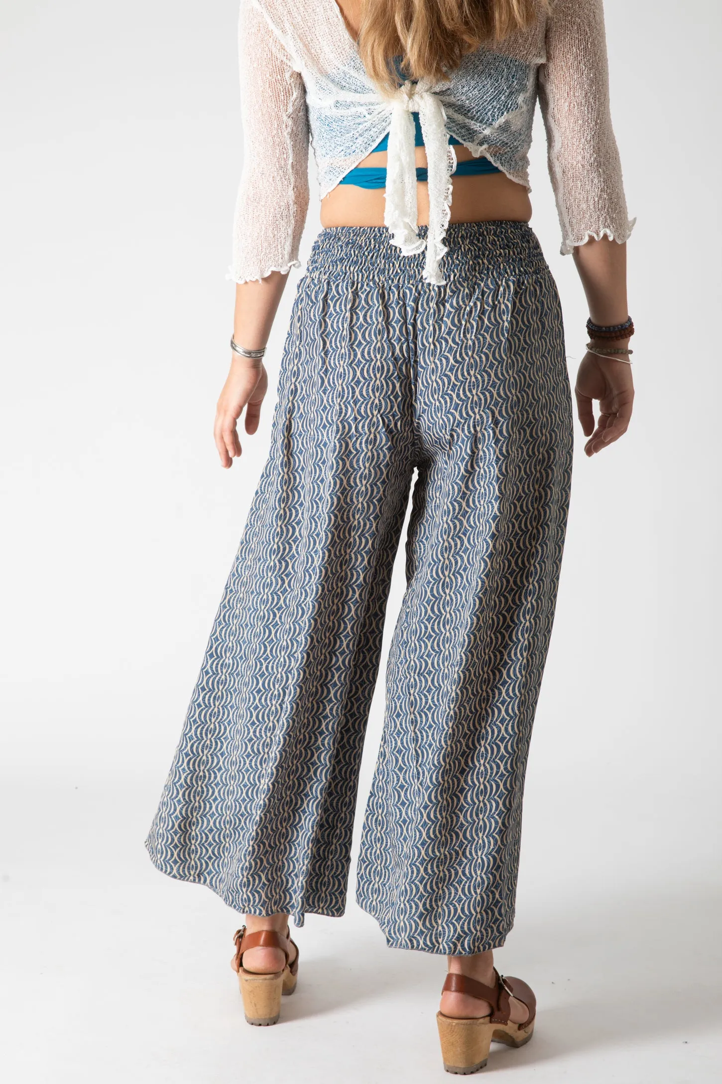 Paolo Sari Inspired Patterned Flare Pants