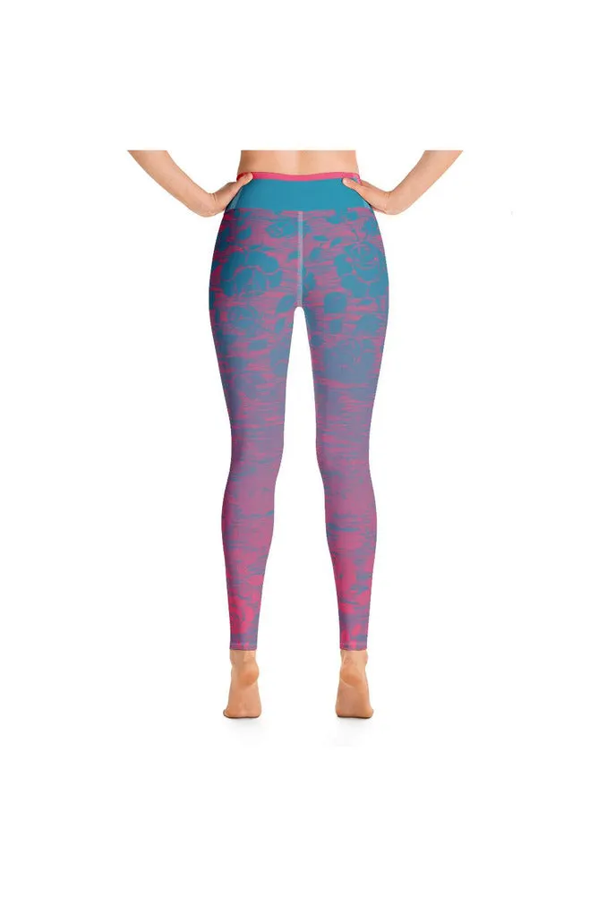 Rose Colored Glamour Yoga Leggings