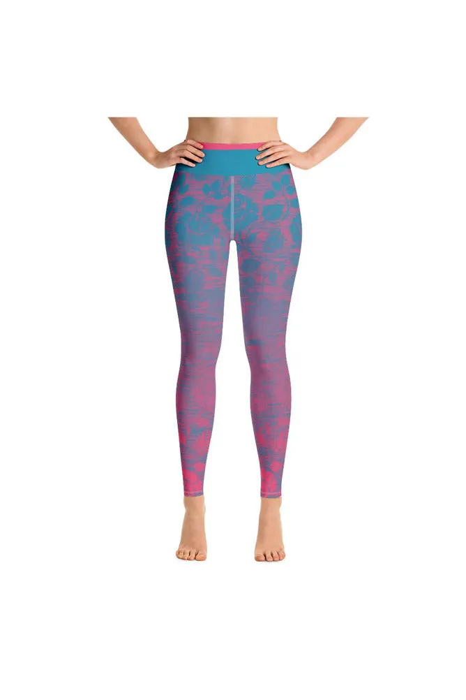 Rose Colored Glamour Yoga Leggings