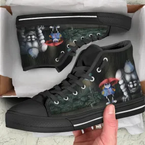 Sans Undertale Shoes, Sans Custom Shoes, Undertale Hightops, Game Hi Tops, Game Character Shoes, American Video Game, Sans Shoes