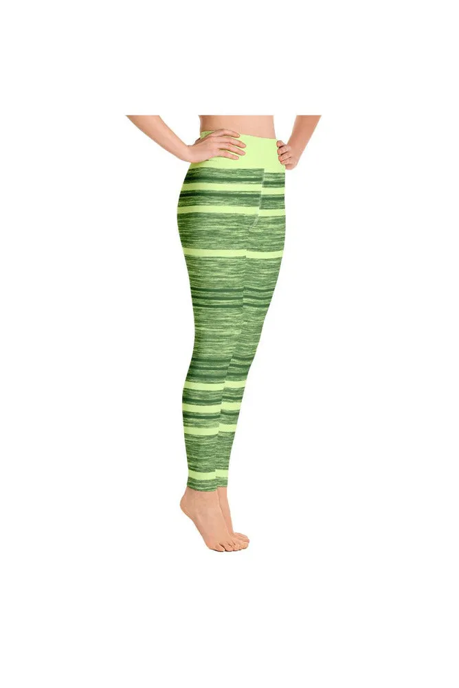 Shamrock Fibers and Stripes Yoga Leggings