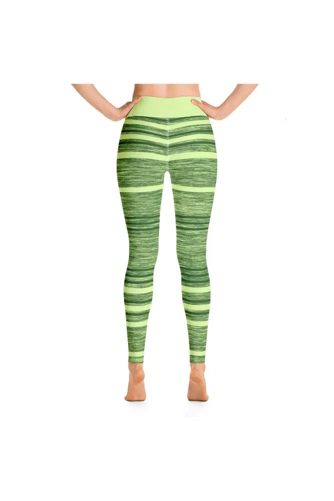 Shamrock Fibers and Stripes Yoga Leggings