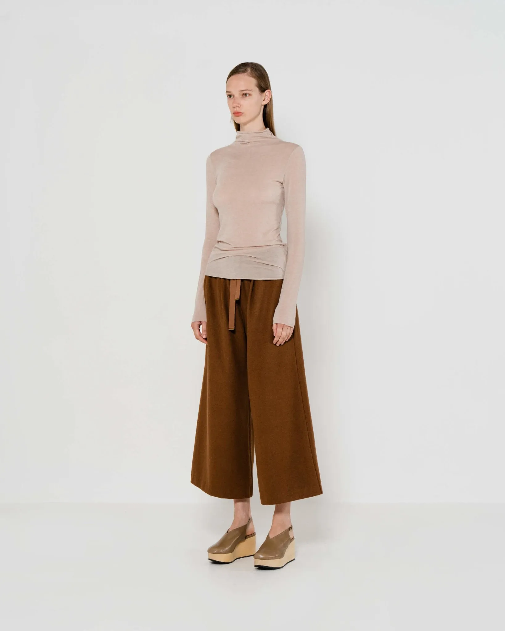 Signature Wool Pants | Brown