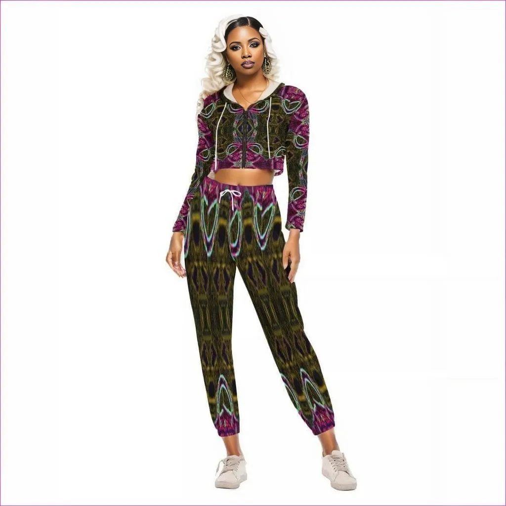 Tribalist Women's Crop Hoodie Sports Set