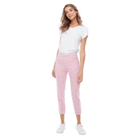 Up! Pants Pink & White Gingham - 67734