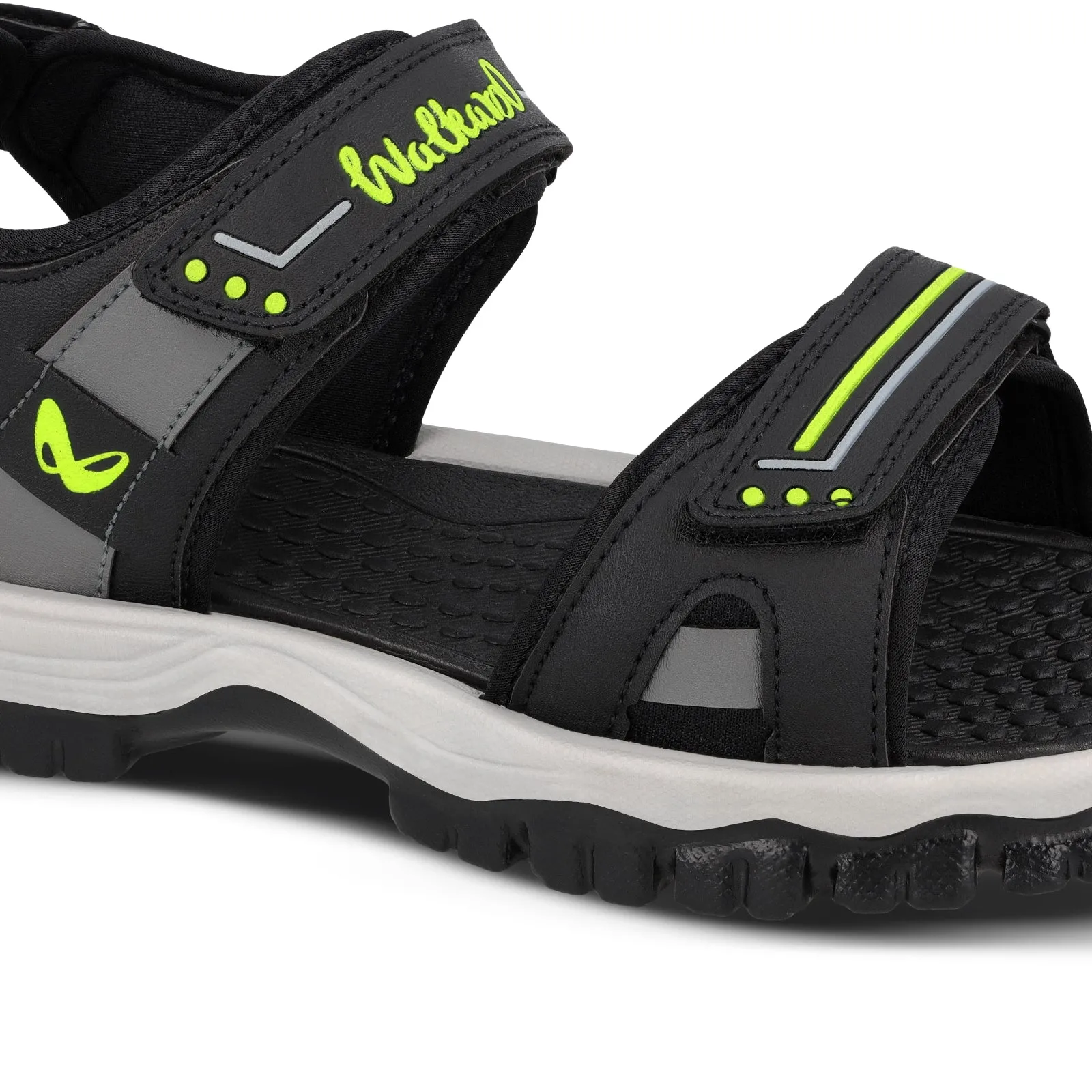 Walkaroo Men Sandal  - WC4420 Black Green