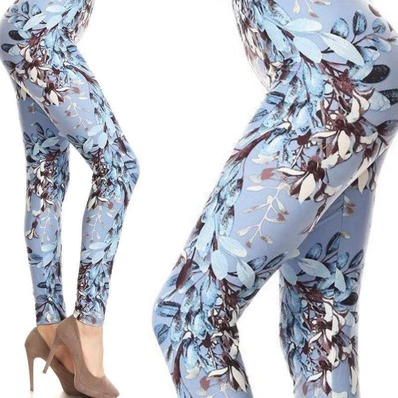 Wicked Soft Zenful Blues OS Leggings